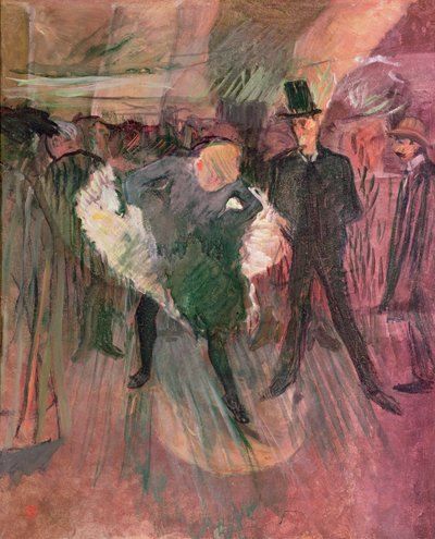 La Goulue and Valentin le Desosse by Henri de Toulouse Lautrec